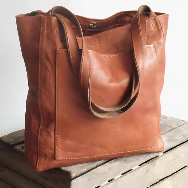 Womens Leather Handbag Vintage Style - BritishMode