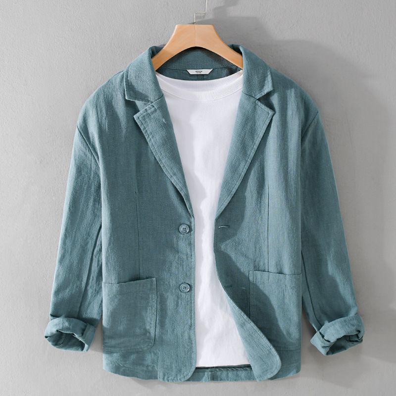 Mens Blazer Linen Relaxed Fit