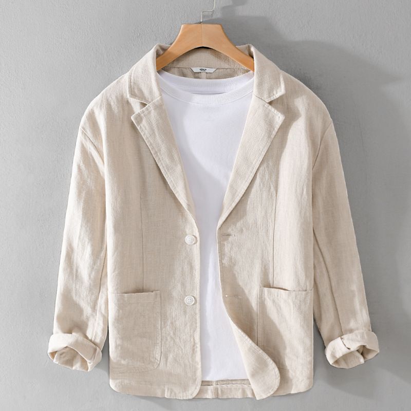 Mens Blazer Linen Relaxed Fit