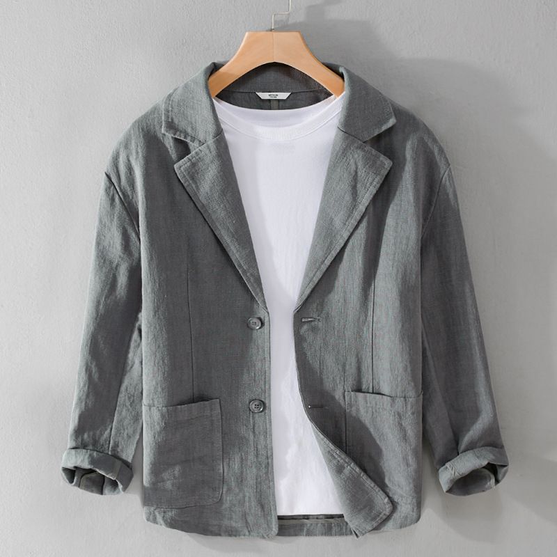 Mens Blazer Linen Relaxed Fit