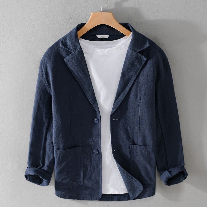 Mens Blazer Linen Relaxed Fit