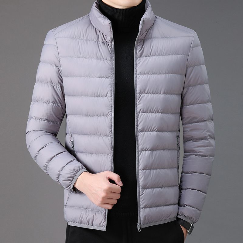Mens Down Puffer Jacket Thin Waterproof
