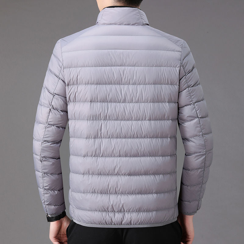 Mens Down Puffer Jacket Thin Waterproof