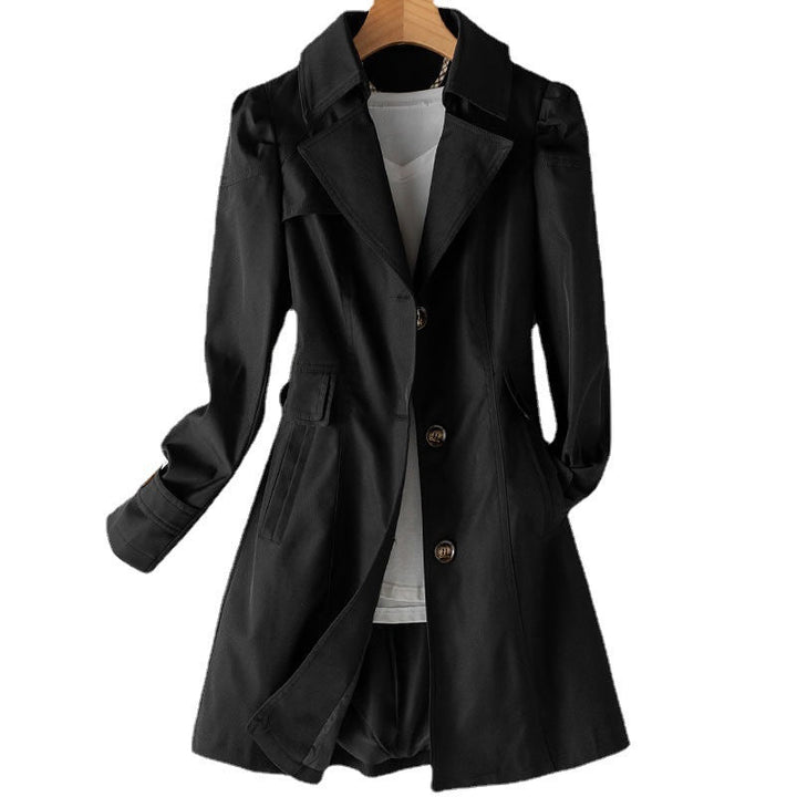 Womens Trench Coat Classic Single Breasted Fit
