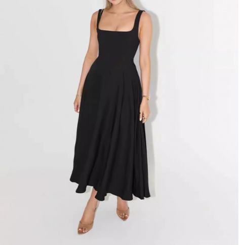 Womens Knee-Length Dress Floral Pattern - BritishMode