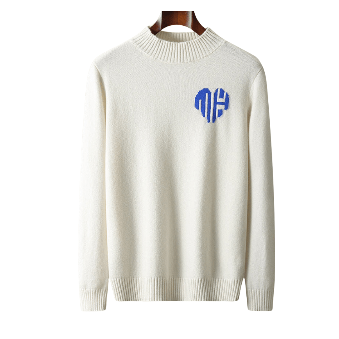 Mens Ribbed Knit Jumper Regular Fit - BritishMode