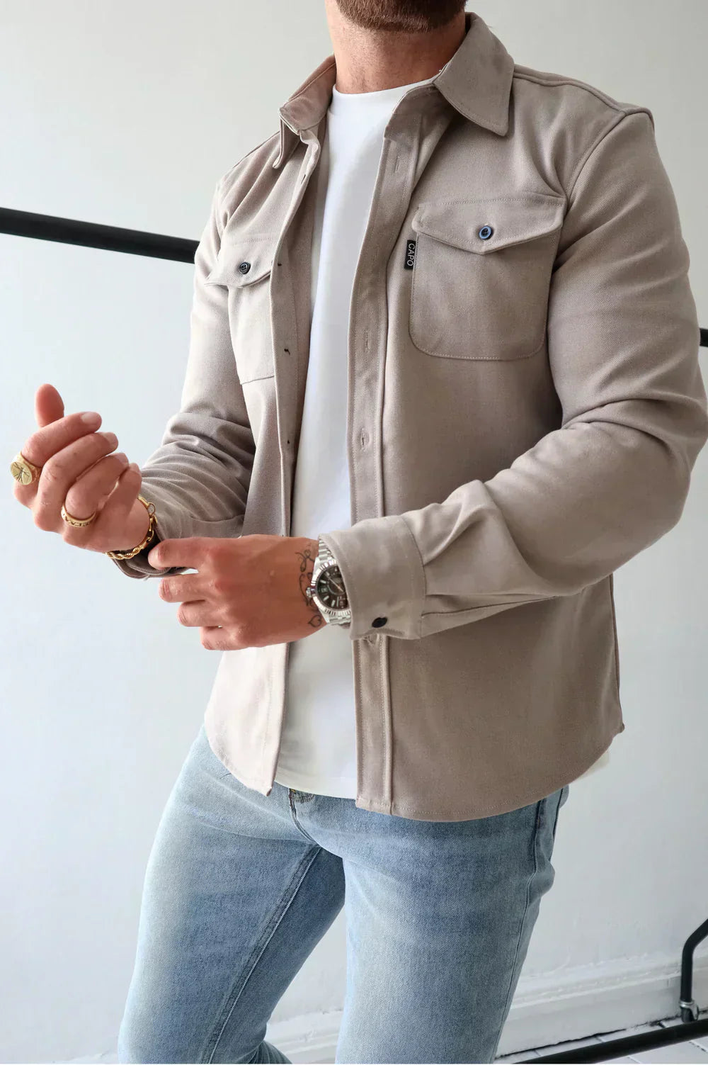 Mens Relaxed Fit Shirt Trendy Style