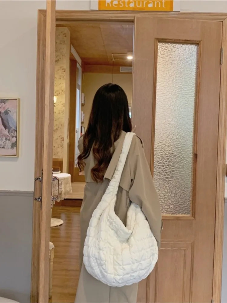 Unisex Down Shoulder Bag Lightweight Travel Companion