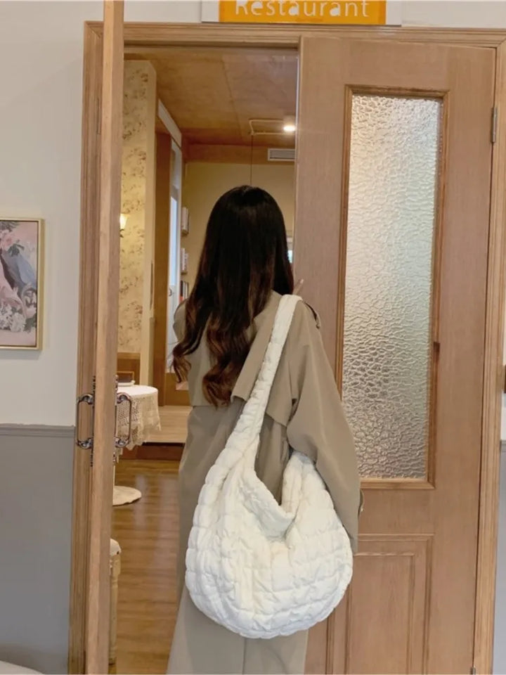 Unisex Down Shoulder Bag Lightweight Travel Companion