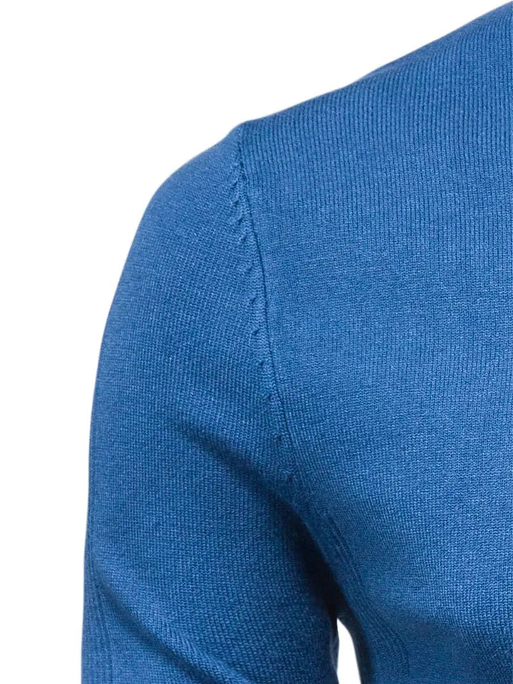 Mens Turtleneck Knit Jumper Refined Fit