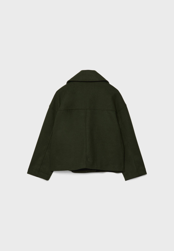 Womens Cropped Jacket Double Breasted Tailored Fit