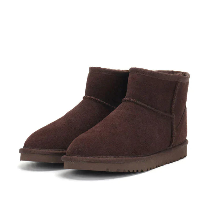Womens Insulated Suede Ankle Boots Snug Fit