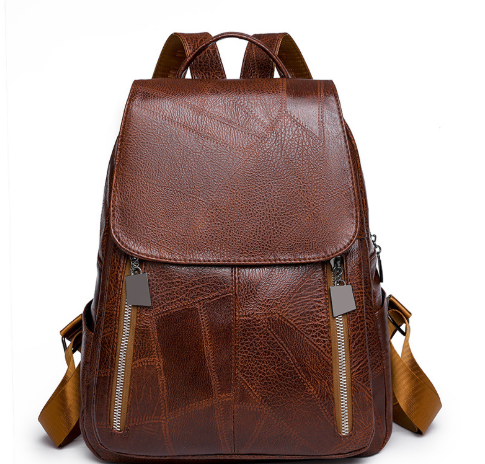 Womens Leather Backpack Theft-Proof Design