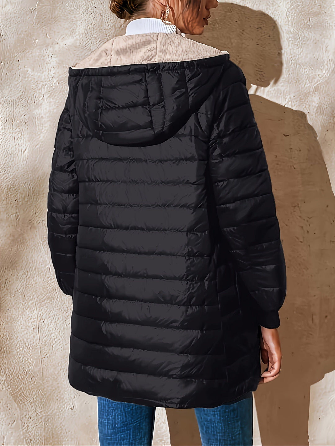 Womens Quilted Jacket Comfortable Insulated Warm Fit