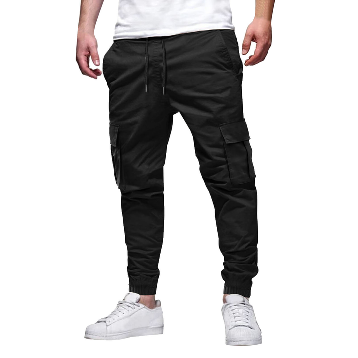 Mens Cargo Trousers Cotton Stretch Slim Fit - BritishMode
