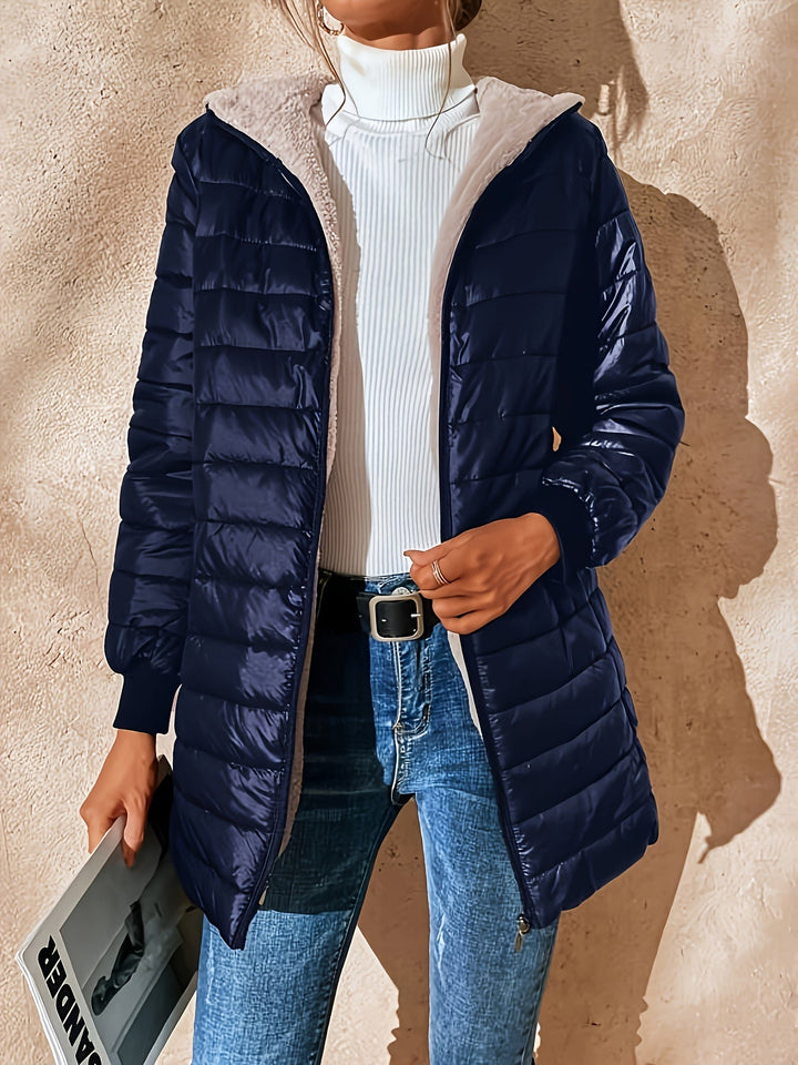 Womens Quilted Jacket Comfortable Insulated Warm Fit