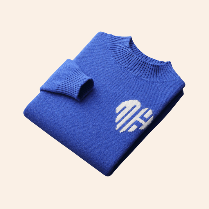 Mens Ribbed Knit Jumper Regular Fit