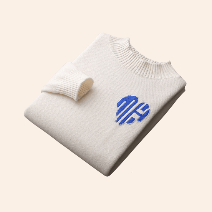 Mens Ribbed Knit Jumper Regular Fit