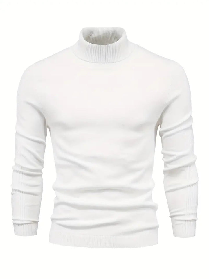 Mens Turtleneck Knit Jumper Refined Fit
