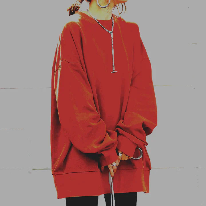 Womens Oversized Pullover Sweater Cozy Knit