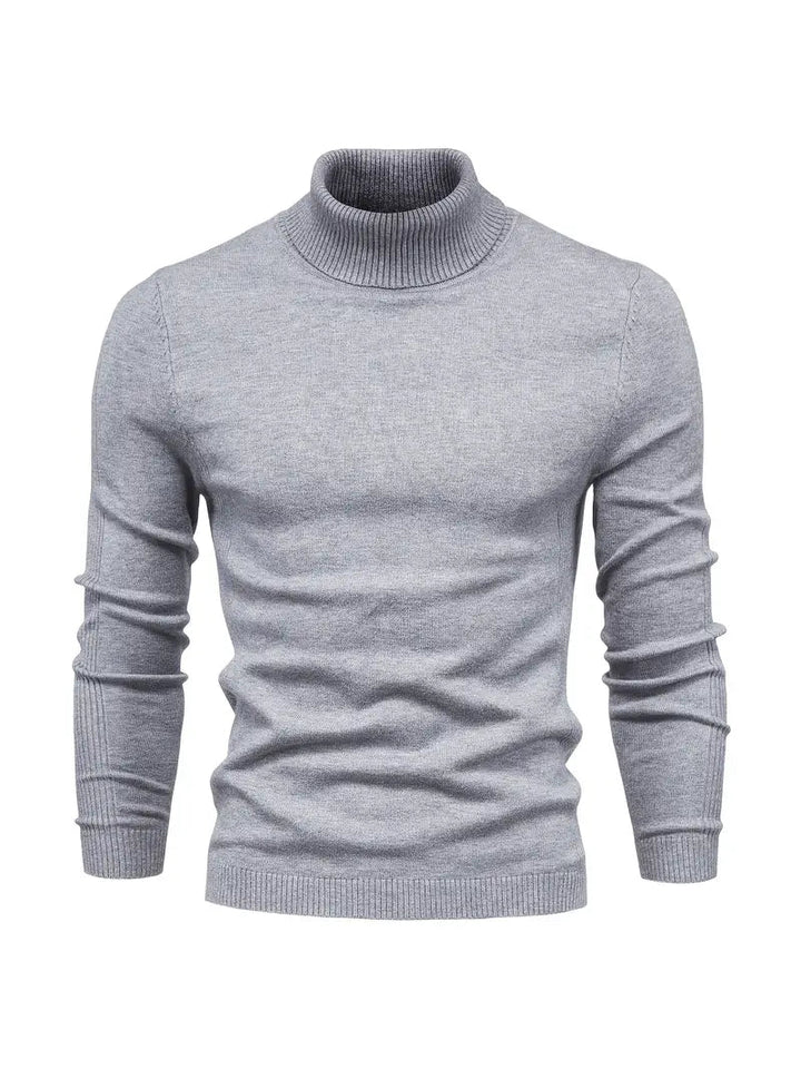 Mens Turtleneck Knit Jumper Refined Fit