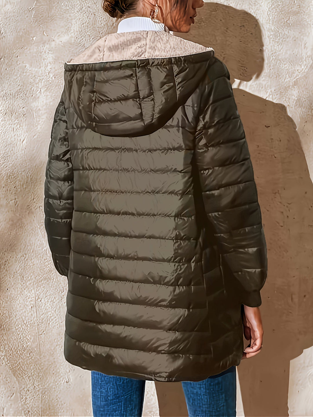 Womens Quilted Jacket Comfortable Insulated Warm Fit
