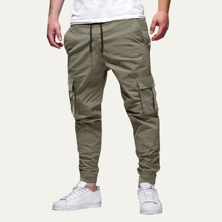 Mens Cargo Jogger Pants Tapered Fit