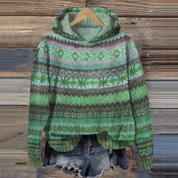 Womens Knit Pullover Hoodie Soft Fit
