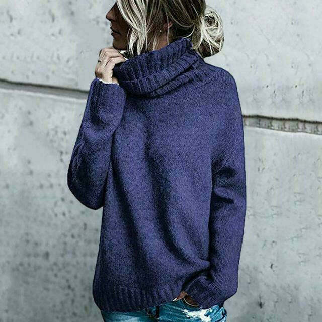 Womens Oversized Wool Sweater Comfortable Fit