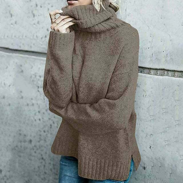 Womens Oversized Wool Sweater Comfortable Fit - BritishMode