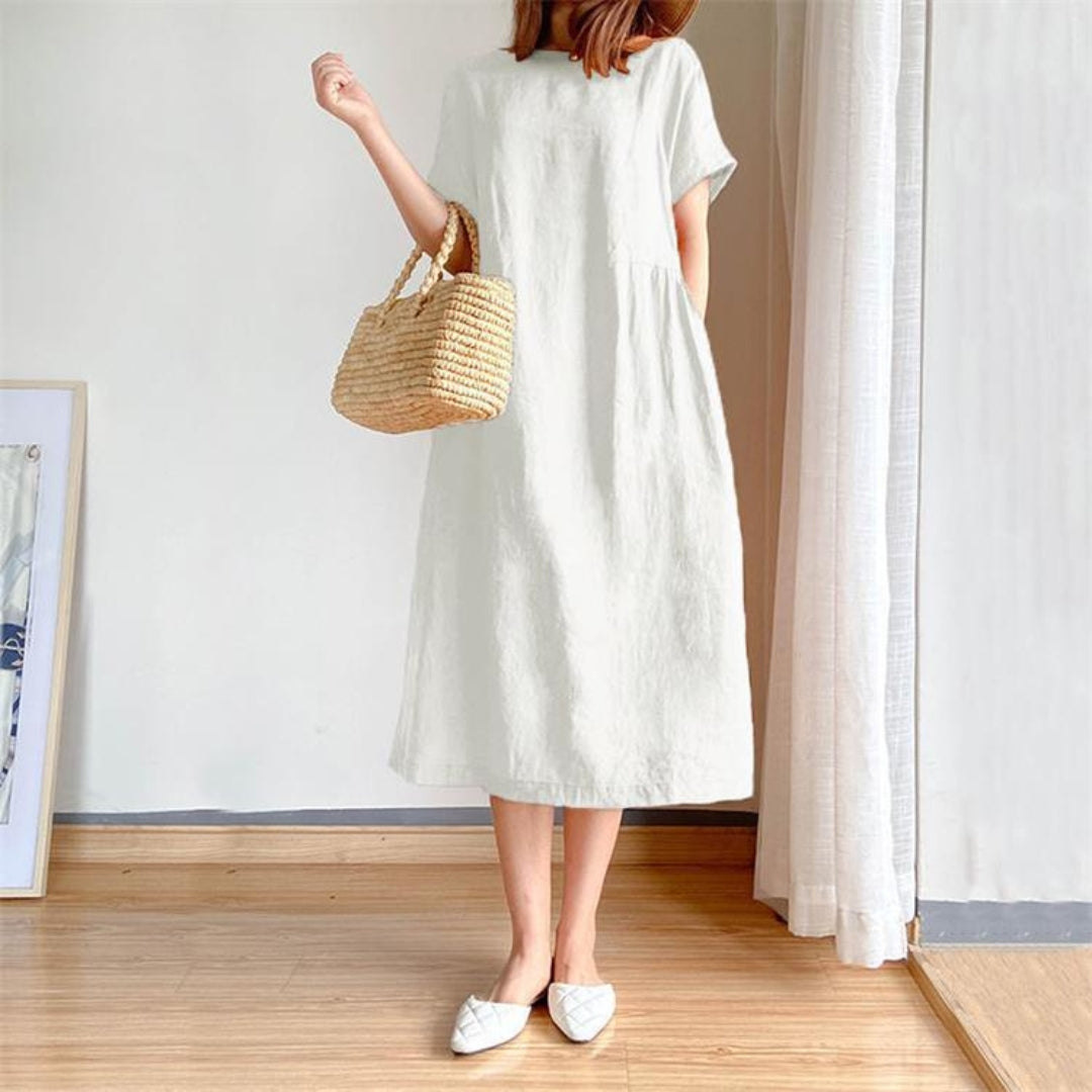 Womens Sundress Short Sleeve Casual Fit