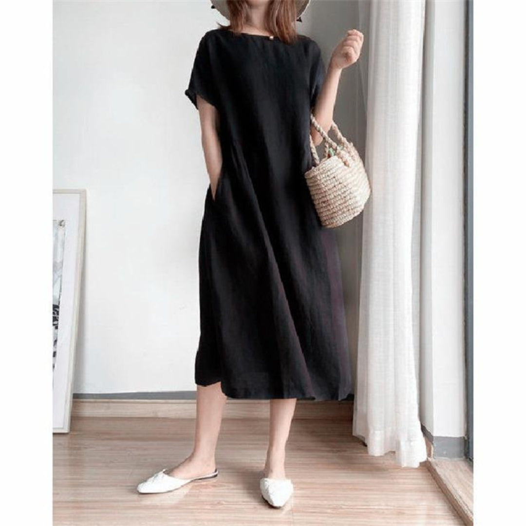 Womens Sundress Short Sleeve Casual Fit - BritishMode