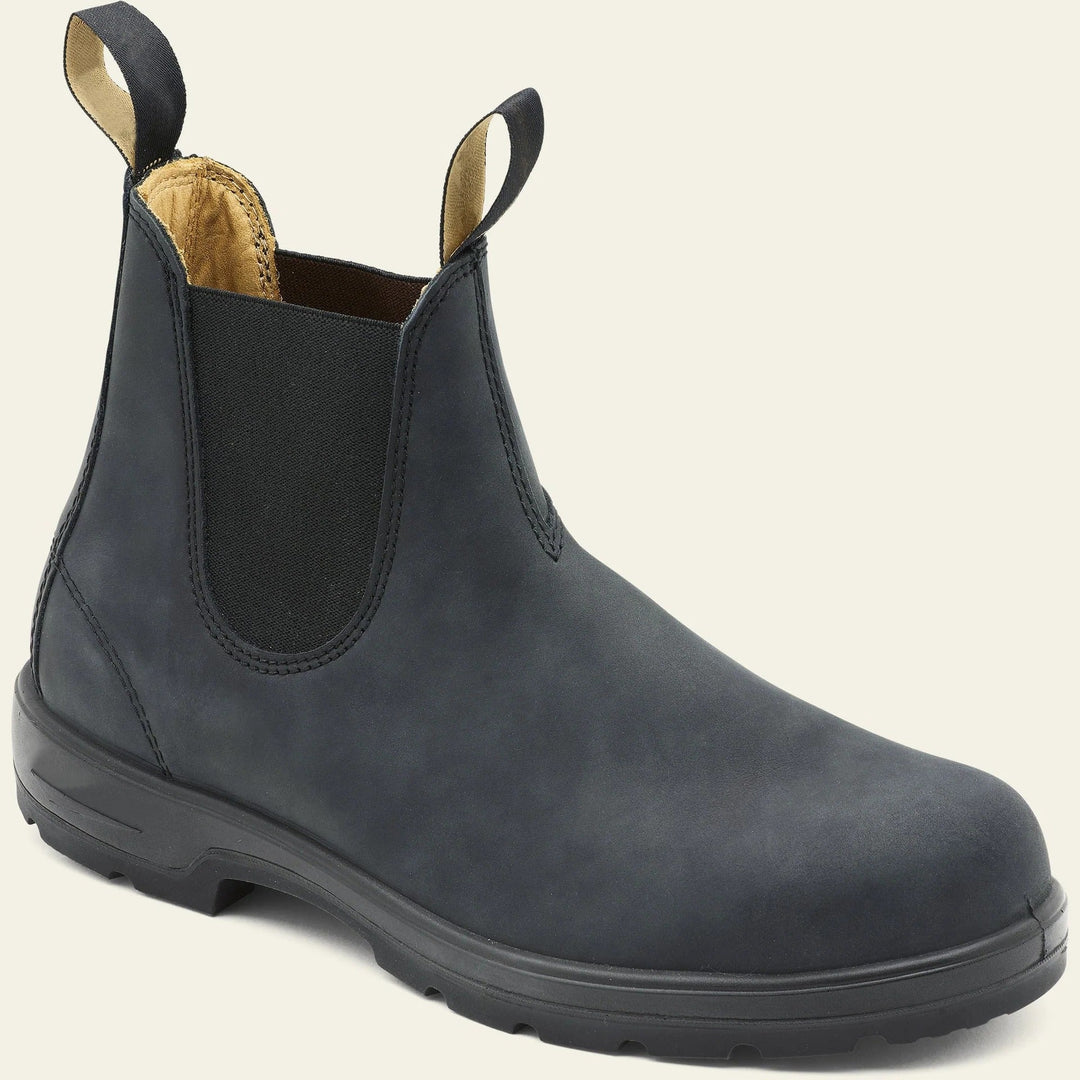 Mens Chelsea Boots Leather Anti-Slip Sole