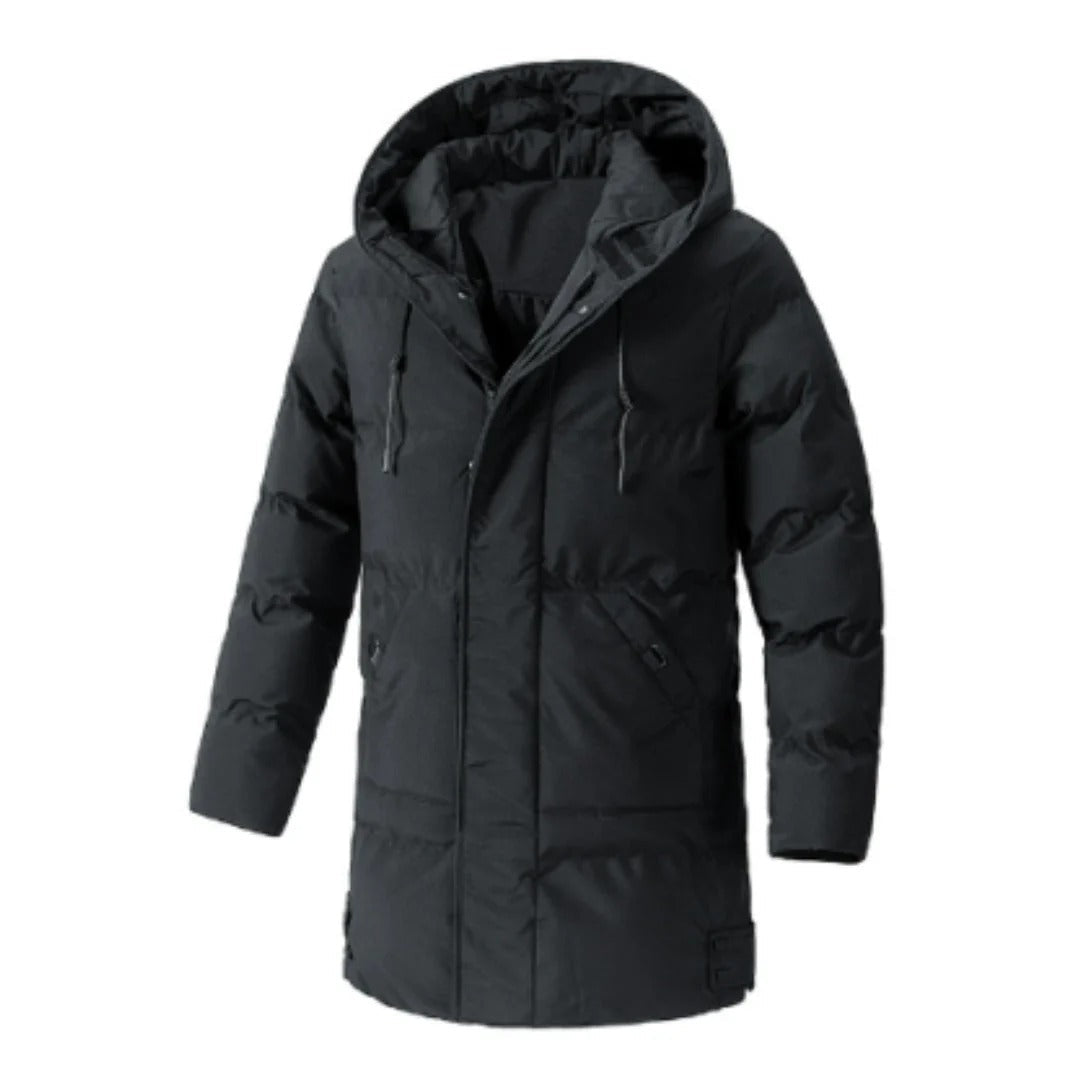 Unisex Insulated Hooded Jacket Water-Resistant Design