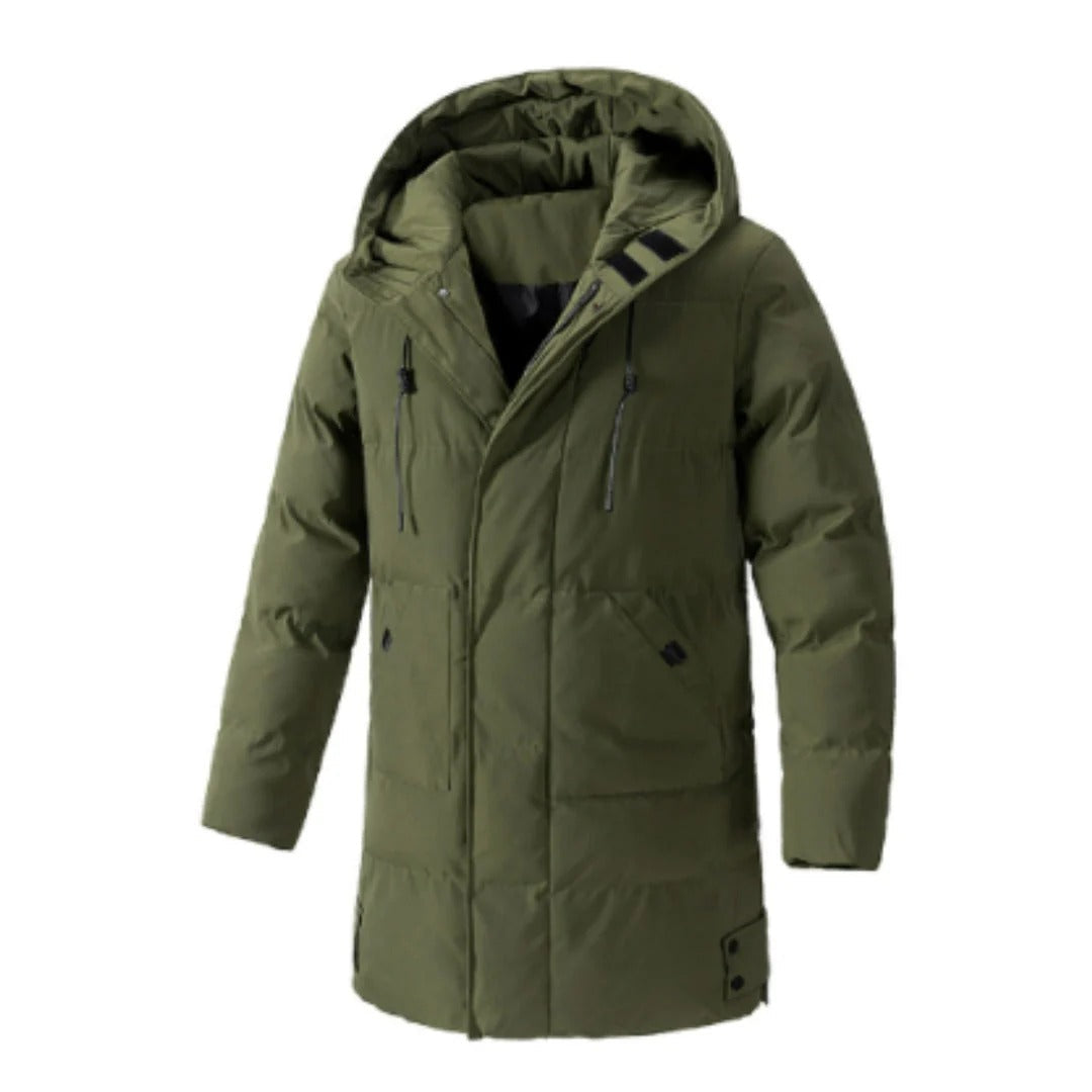 Unisex Insulated Hooded Jacket Water-Resistant Design