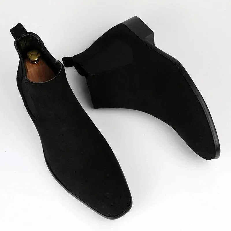 Mens Chelsea Boots Suede Look Classic Fit