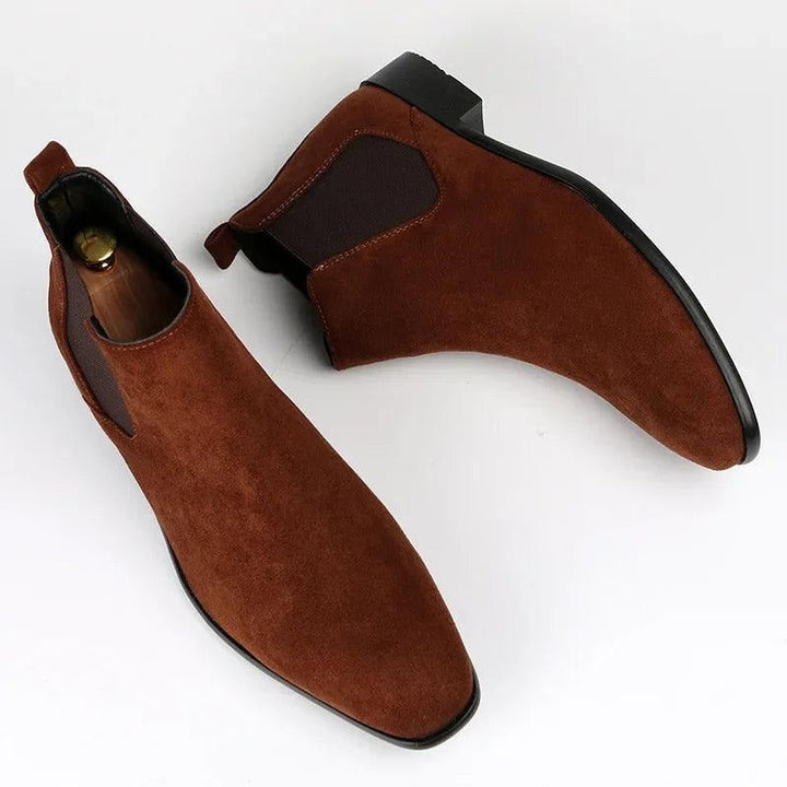 Mens Chelsea Boots Suede Look Classic Fit