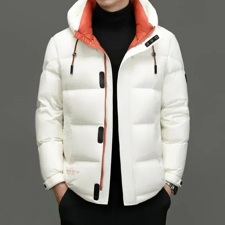 Mens Waterproof Hooded Winter Jacket Insulated Warm Fit - BritishMode