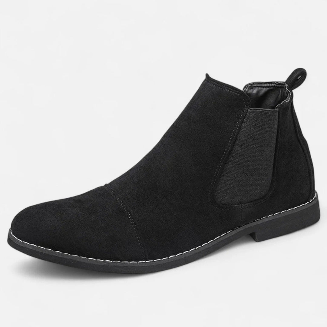 Womens Chelsea Ankle Boots Lace-Up Leather Office Style