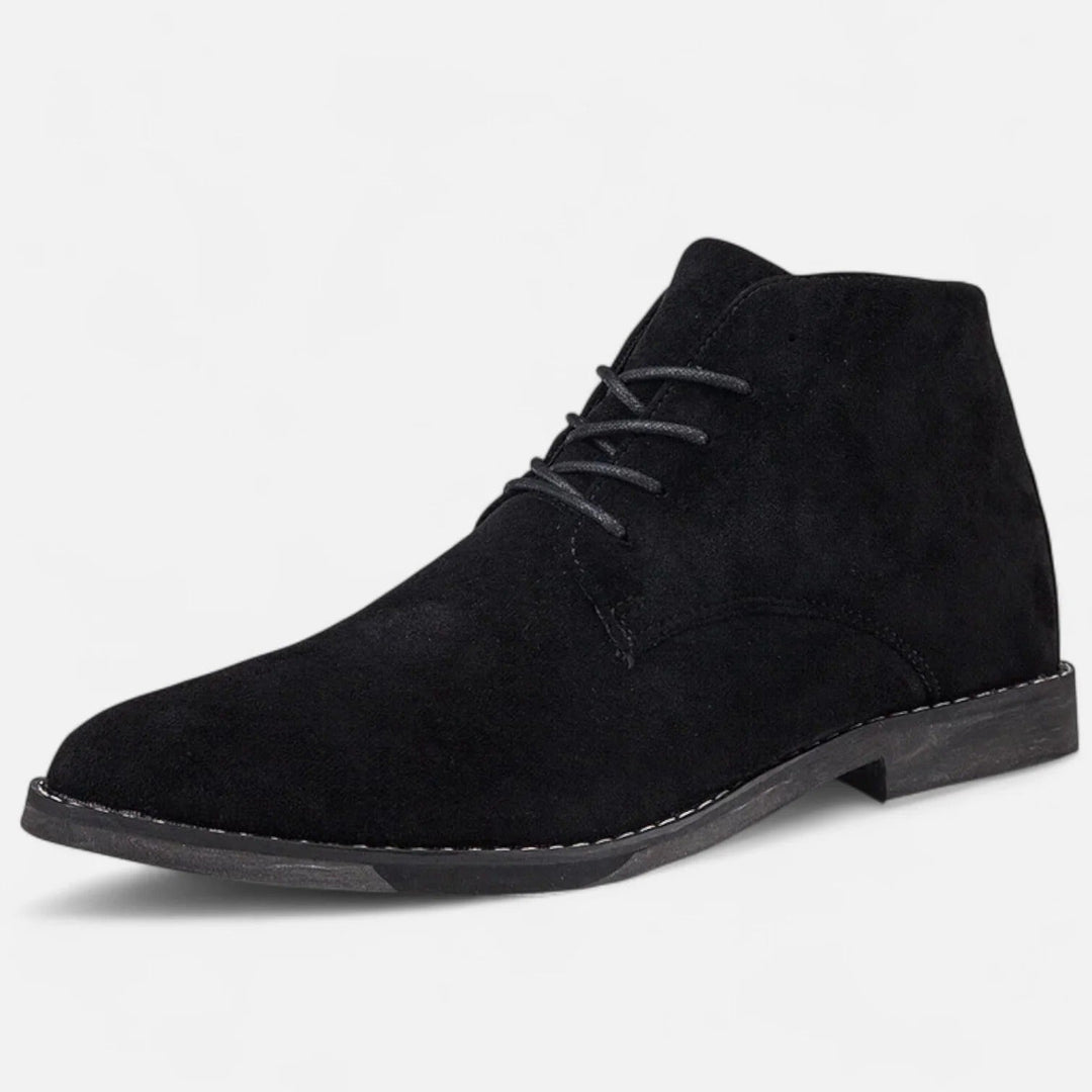 Womens Chelsea Ankle Boots Lace-Up Leather Office Style