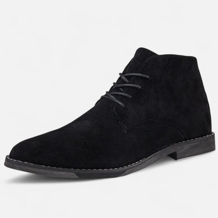 Womens Chelsea Ankle Boots Lace-Up Leather Office Style