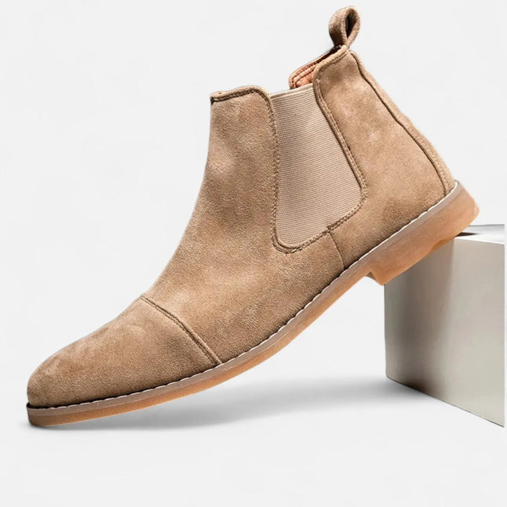 Womens Chelsea Ankle Boots Lace-Up Leather Office Style
