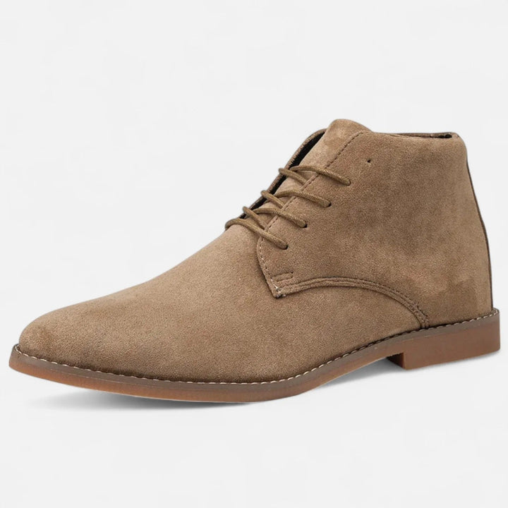 Womens Chelsea Ankle Boots Lace-Up Leather Office Style