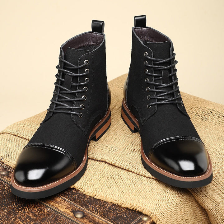 Mens Oxford High Boots Leather Classic Fit