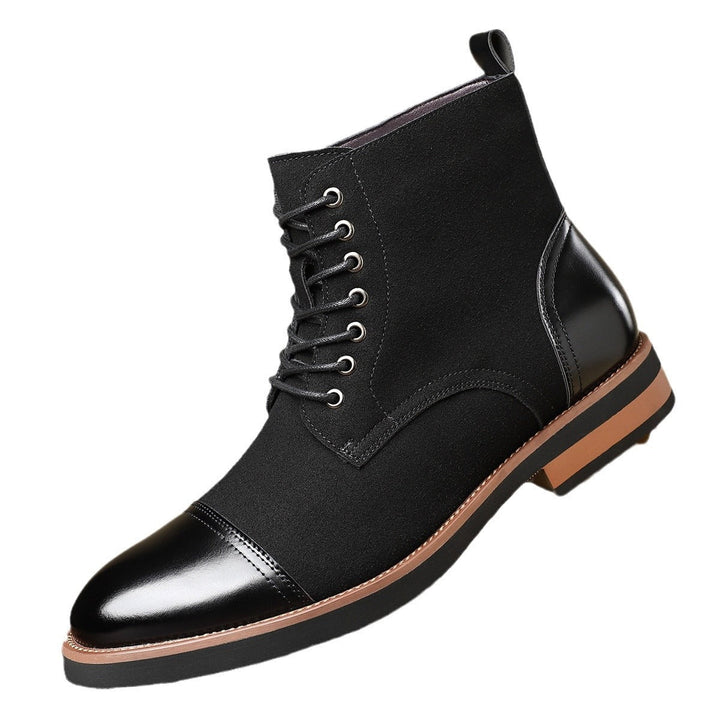 Mens Oxford High Boots Leather Classic Fit