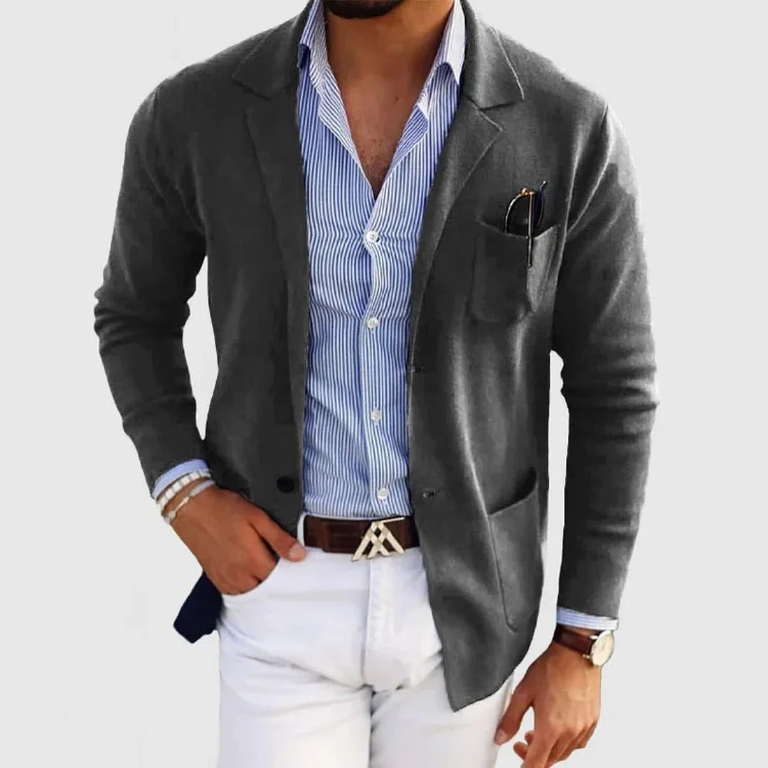 Mens Linen Blazer Formal Fit Wedding Guest