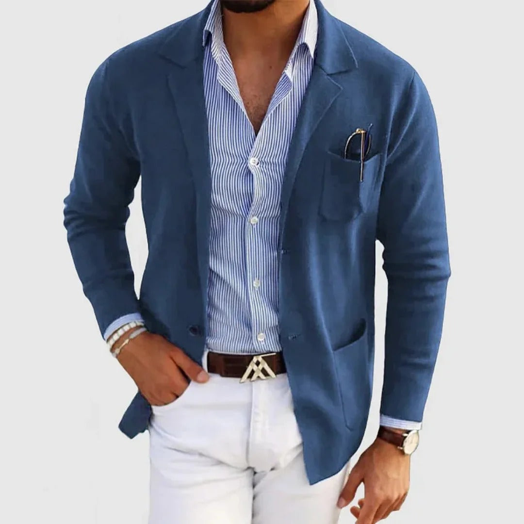 Mens Linen Blazer Formal Fit Wedding Guest