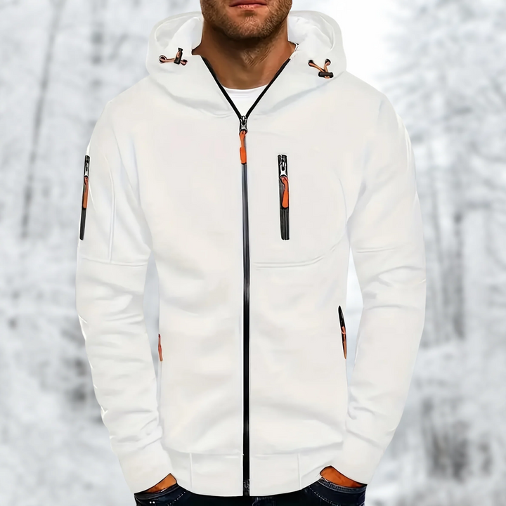 Mens Fleece Jacket with Hood Warm Fit
