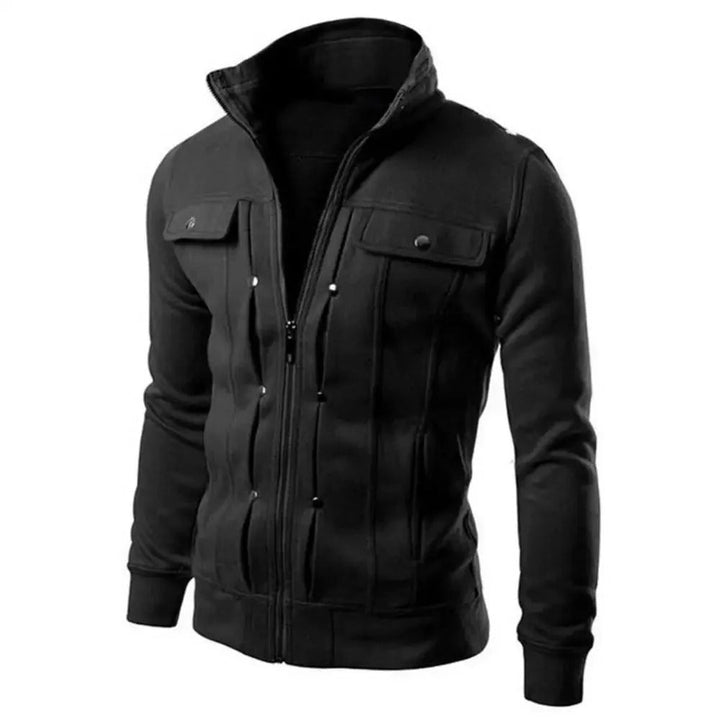 Mens Slim Fit Zip-Up Casual Jacket