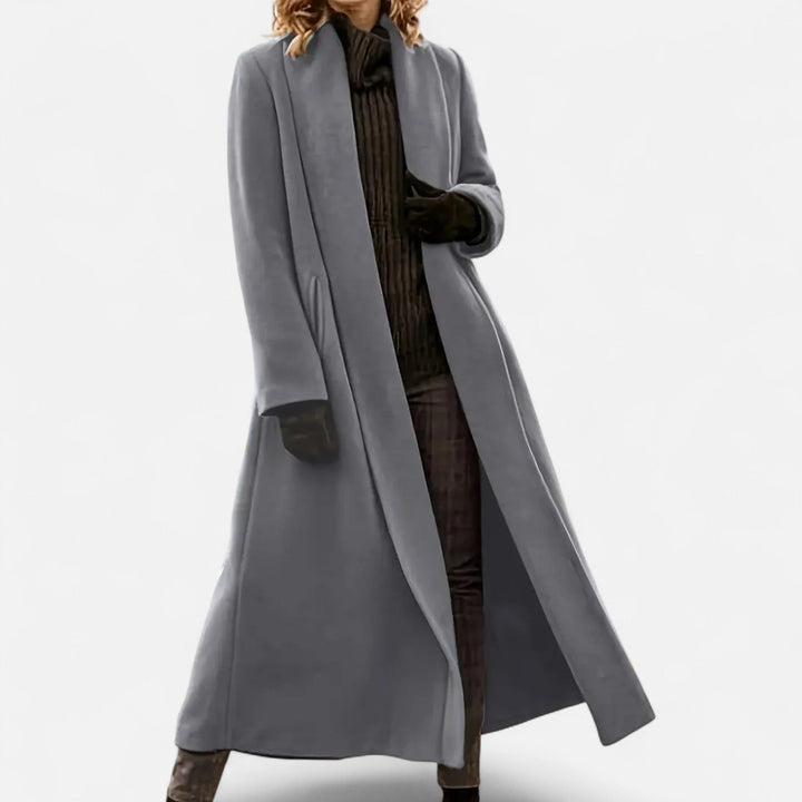 Womens Plus-Size Trench Coat Lightweight Lapel Long Fit